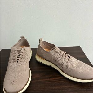 Cole Haan Zero Grand Taupe Knit Sneakers